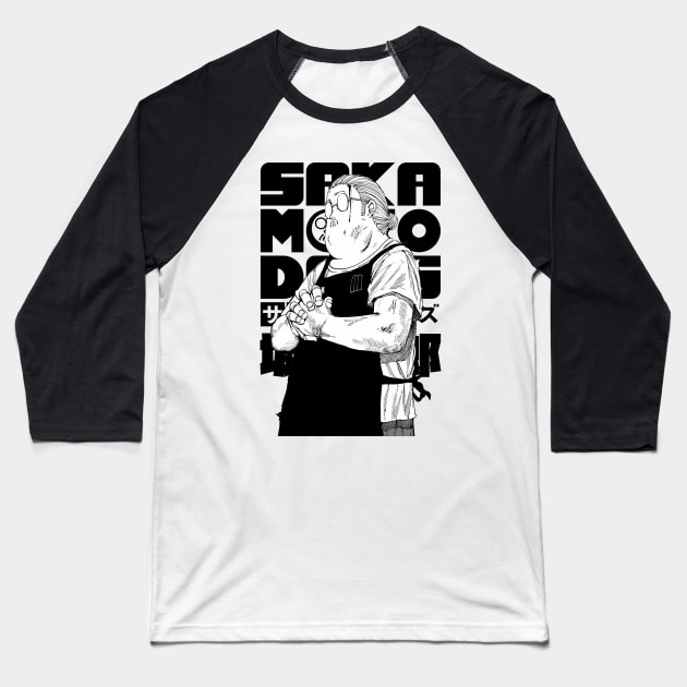 Sakamoto Days Taro Baseball T-Shirt by KokkaiBlack